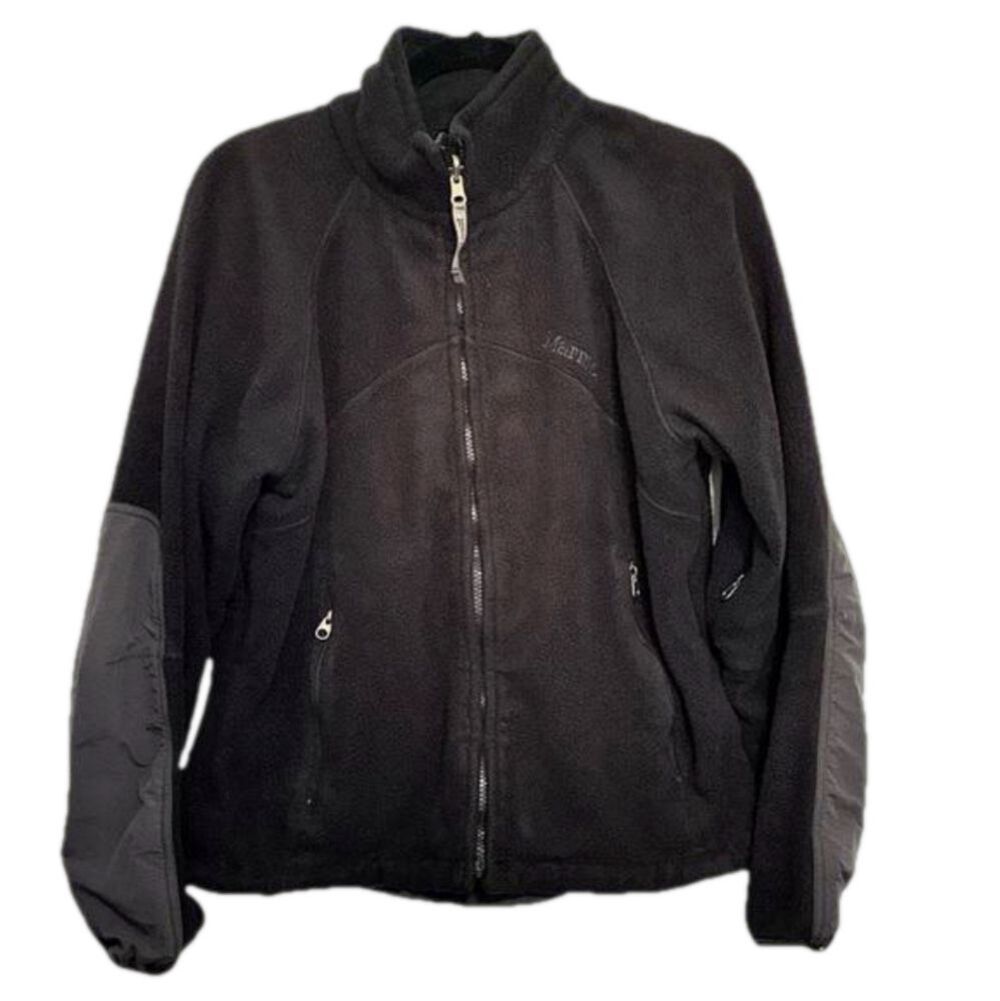 Marmot fleece zip up women’s size large black